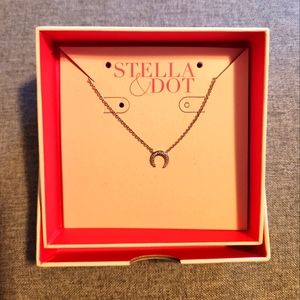 Stella & Dot Pave Horn Necklace